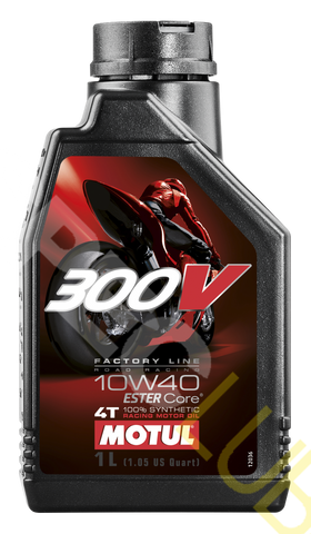 MOTUL 300V FACTORY LINE 10w-40 1L x 4個 motul_104118_300v_4t_fl_road_r